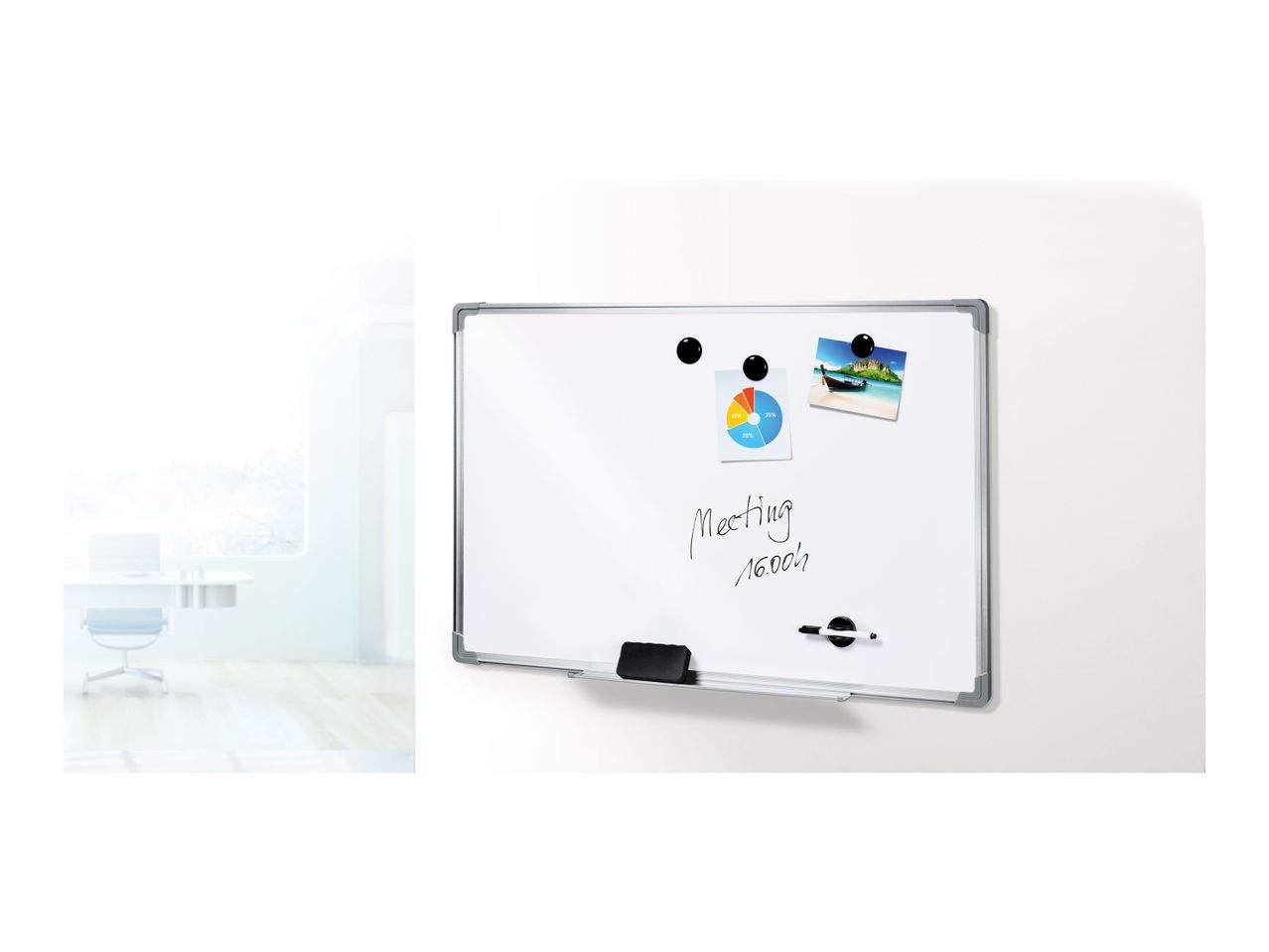 Go to full screen view: United Office Magnetic Whiteboard - Image 4