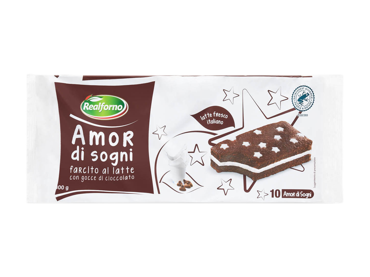 Merendina al cacao farcita al latte