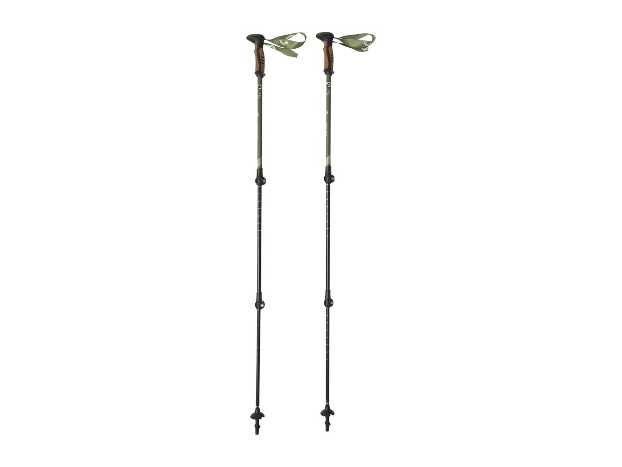 CRIVIT Aluminium Walking Poles With Cork Grip