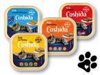 Coshida пастет за котки: бяла риба, говеждо, птици, пуйка.