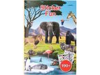 Libro di adesivi 'Sticker Fun' con animali selvatici e 190+ adesivi.
