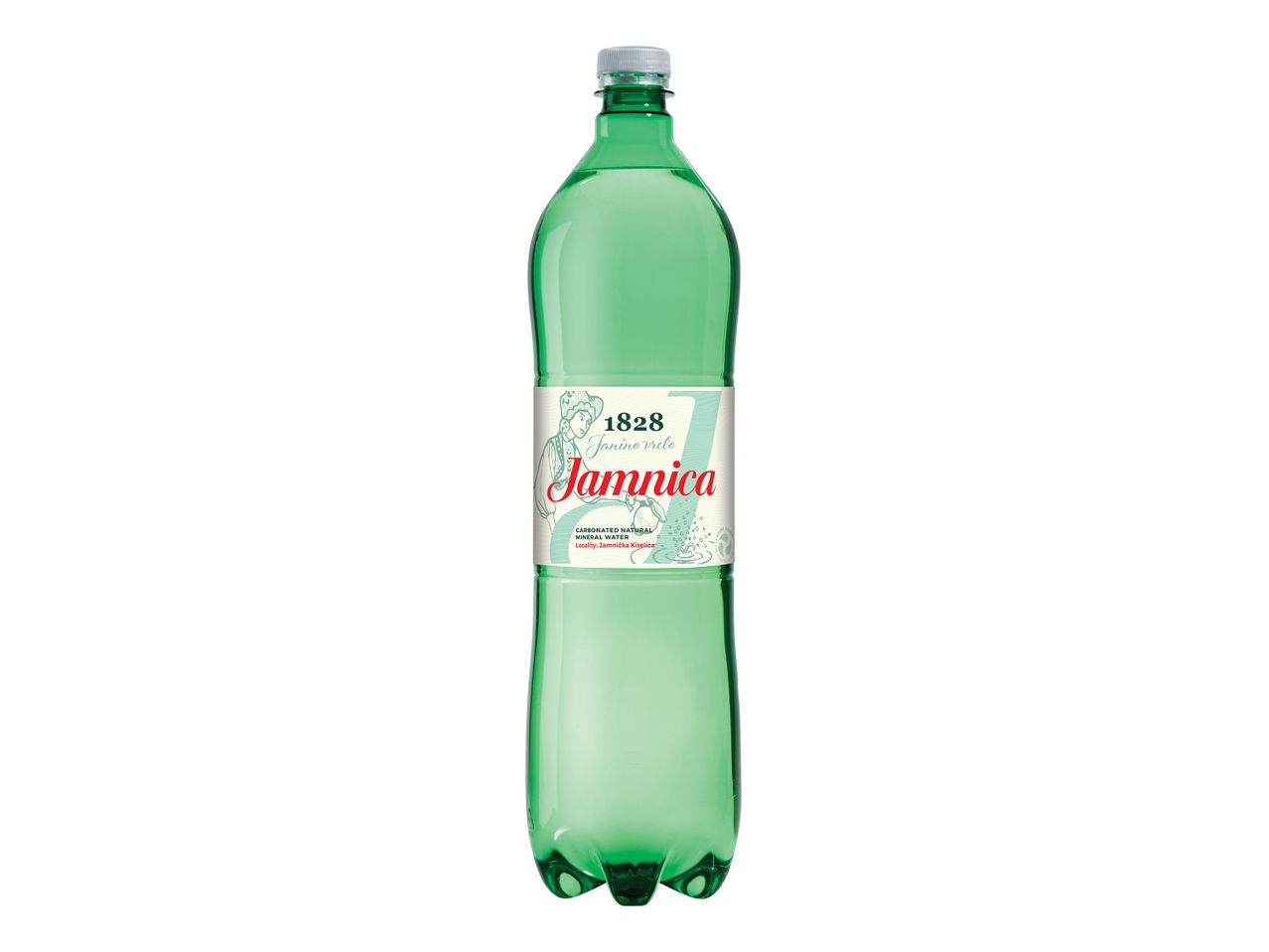 Steklenica gazirane mineralne vode Agua de Luso.