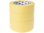 3M afplakband set, drie rollen gele tape.