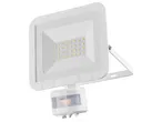 Бял външен LED прожектор Livarno Home с датчик за движение.