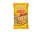 Yellow bag of cheese-flavored tapioca starch biscuits, labeled lactose-free and gluten-free.