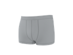 Grijze herenboxershort met zichtbare stiksels