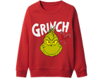 Raudonas vaikiškas džemperis su Grinču ir užrašu „GRINCH“