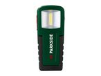 PARKSIDE LED work light in green and black with a red button