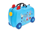 Blauer Kinderkoffer mit Peppa Wutz und Freunden, Aufschrift „Cool Adventures“