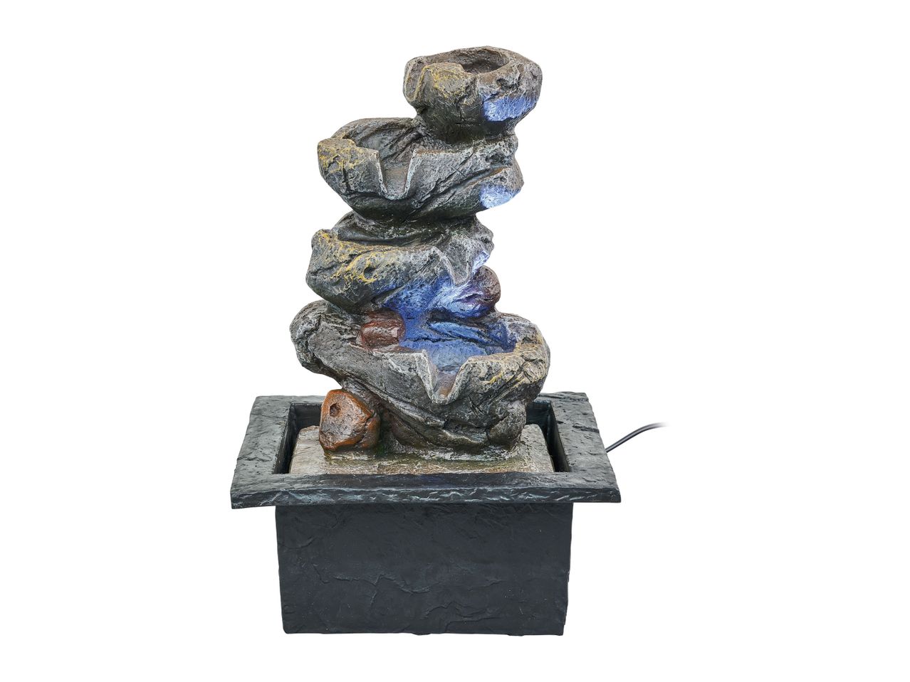 Go to full screen view: Livarno Home Decorative LED Fountain - Stones - Image 4