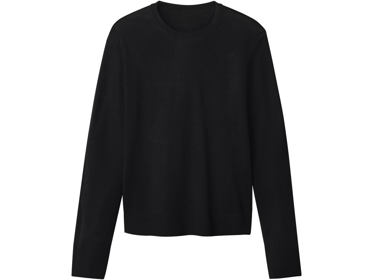 Esmara juodas plono mezgimo megztinis