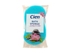 Un burete de baie Cien, albastru deschis, ambalat și gata de utilizare, cu un design de tip spa.