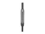 A sleek, dark gray, possibly metallic, handheld device, resembling a precision tool or electronic gadget.