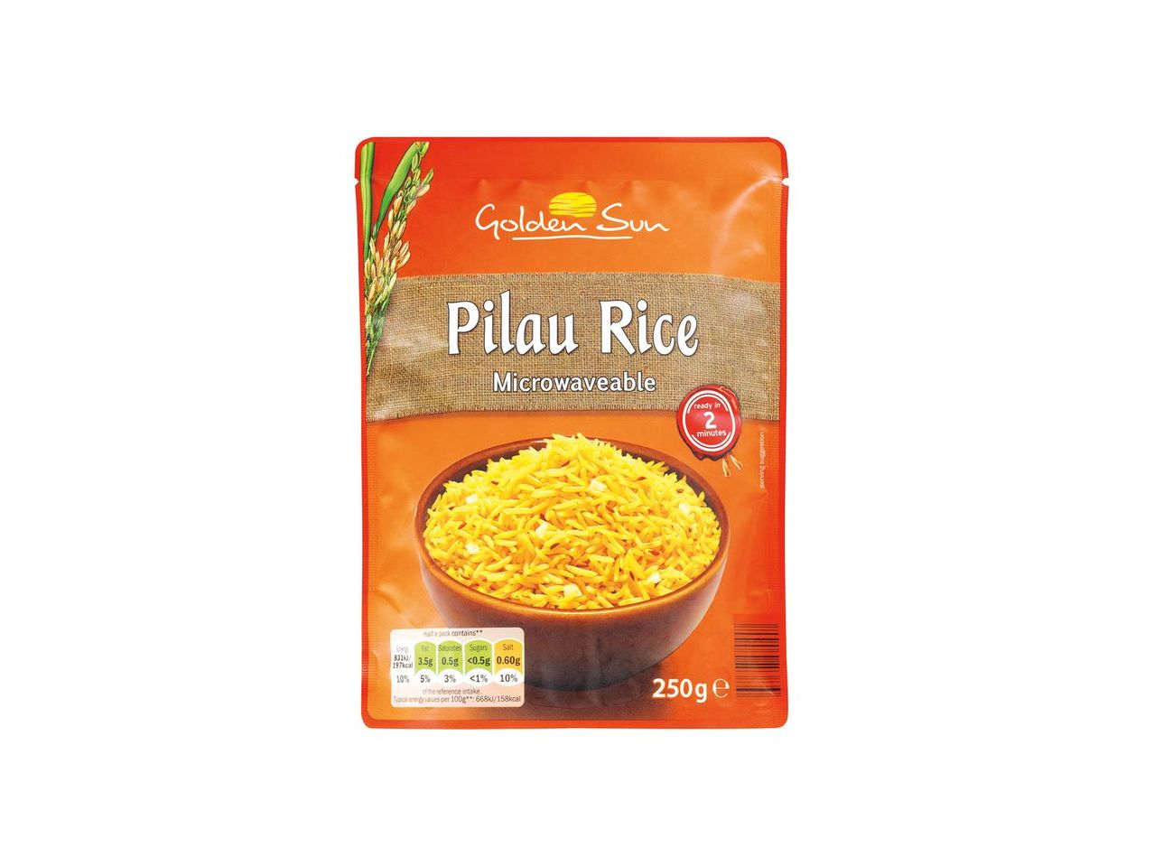 Go to full screen view: Golden Sun Microwave Pilau Rice - Image 1