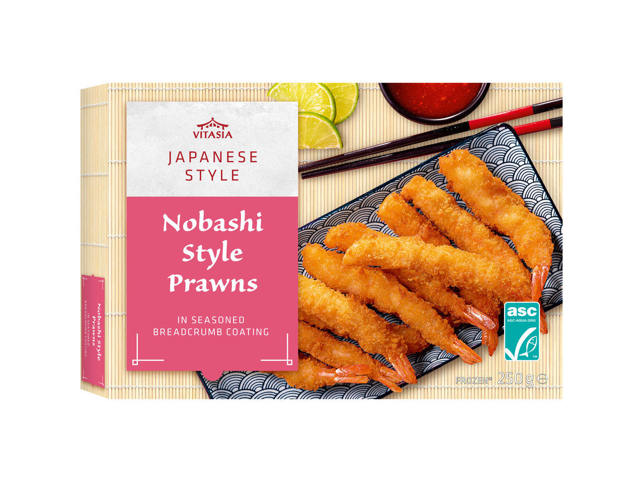 ASC Nobashi Style Garnalen in paneermeel, Japanse stijl