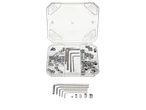 PARKSIDE® DIY assortment with hex keys and grub screws in a clear case.