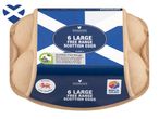 6 large free range Scottish eggs, Woodcote, RSPCA Assured.