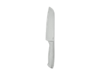 Ein Küchenmesser von Wüsthof steht auf schwarzem Hintergrund.