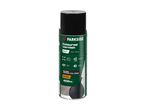 Black coloured varnish spray can, 2-in-1 paint and primer, 400ml, gloss finish.