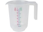 Caraffa graduata con marcature in ml e g 