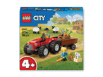 LEGO City Traktor mit Anhänger und Figuren auf einem Bauernhof.