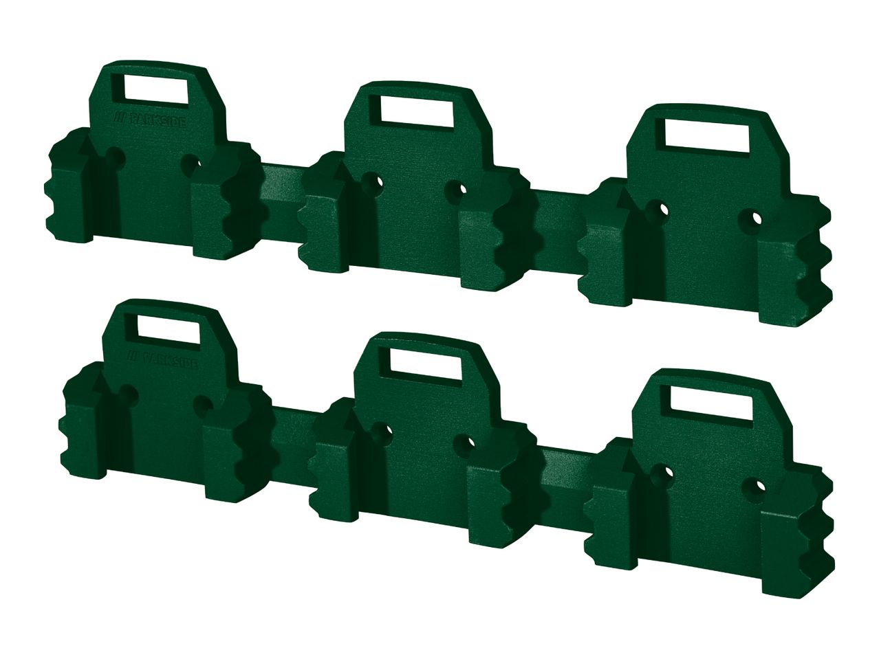 Parkside Wall Holder Set for Batteries - 2x 3 Slots