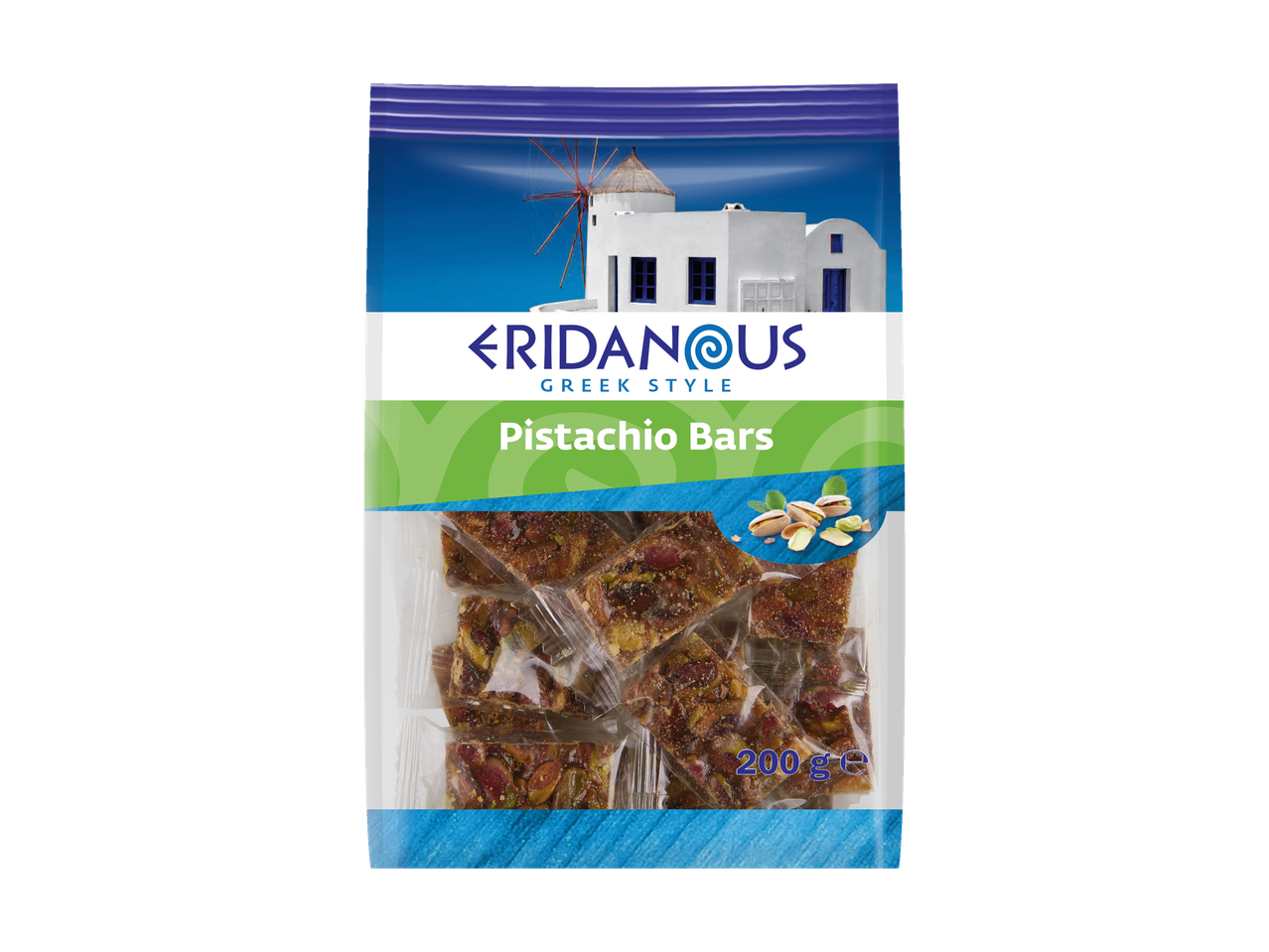 Eridanous pistache repen, Griekse stijl.