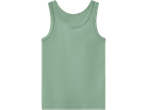 lupilu® Kids' Vest in light green, featuring a ribbed texture and round neck.