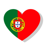 Coração com a bandeira de Portugal, símbolo de produto original.