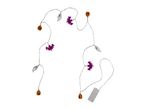 Halloween string lights with pumpkins, ghosts, and bats