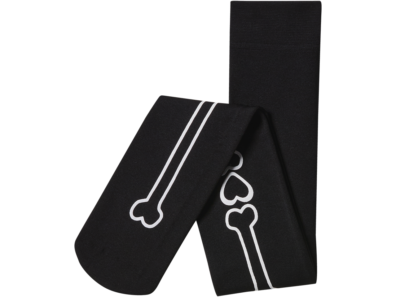 Dresuri termice negre cu model schelet pentru Halloween