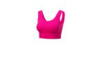 Pink seamless sports bra.