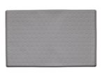 Grey rectangular silicone mat with a textured surface of small raised triangles.