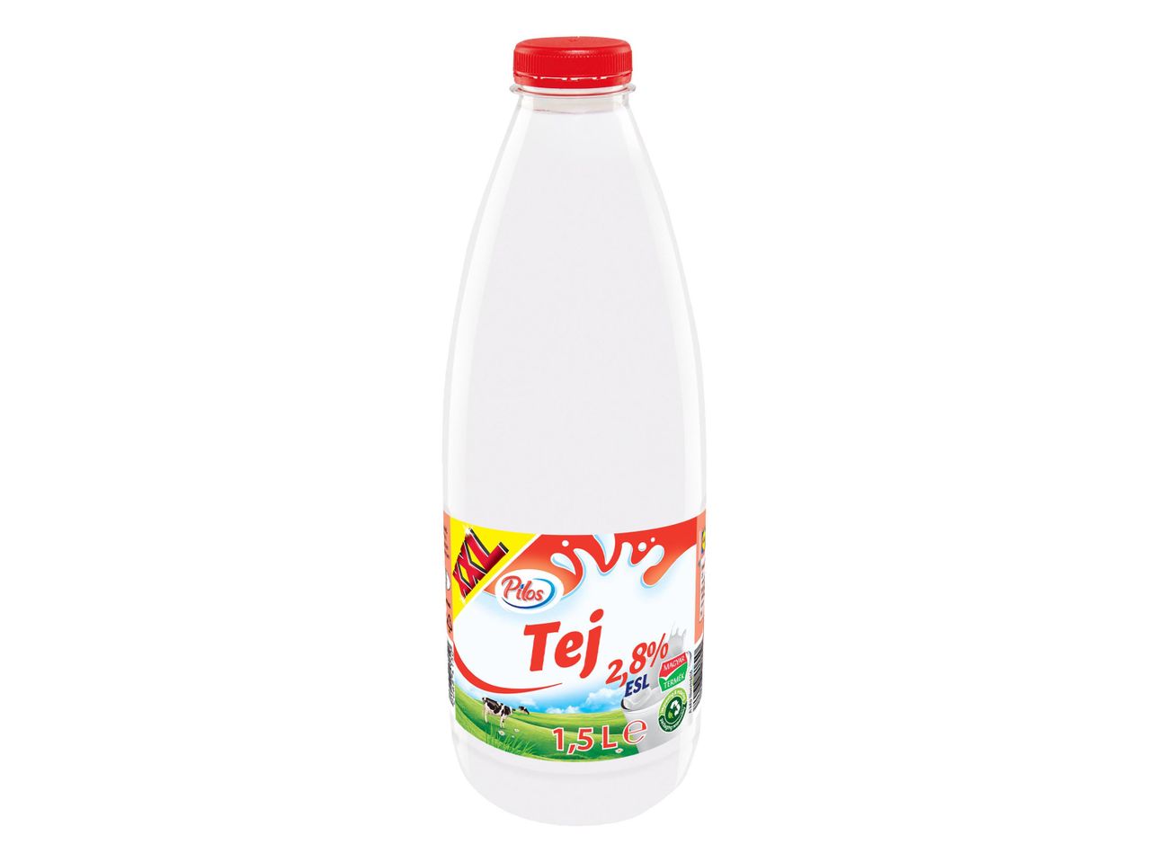 1,5 literes Pilos Tej 2,8%-os ESL tejital palackban.