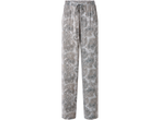 Light grey paisley patterned pajama pants with a drawstring waist.