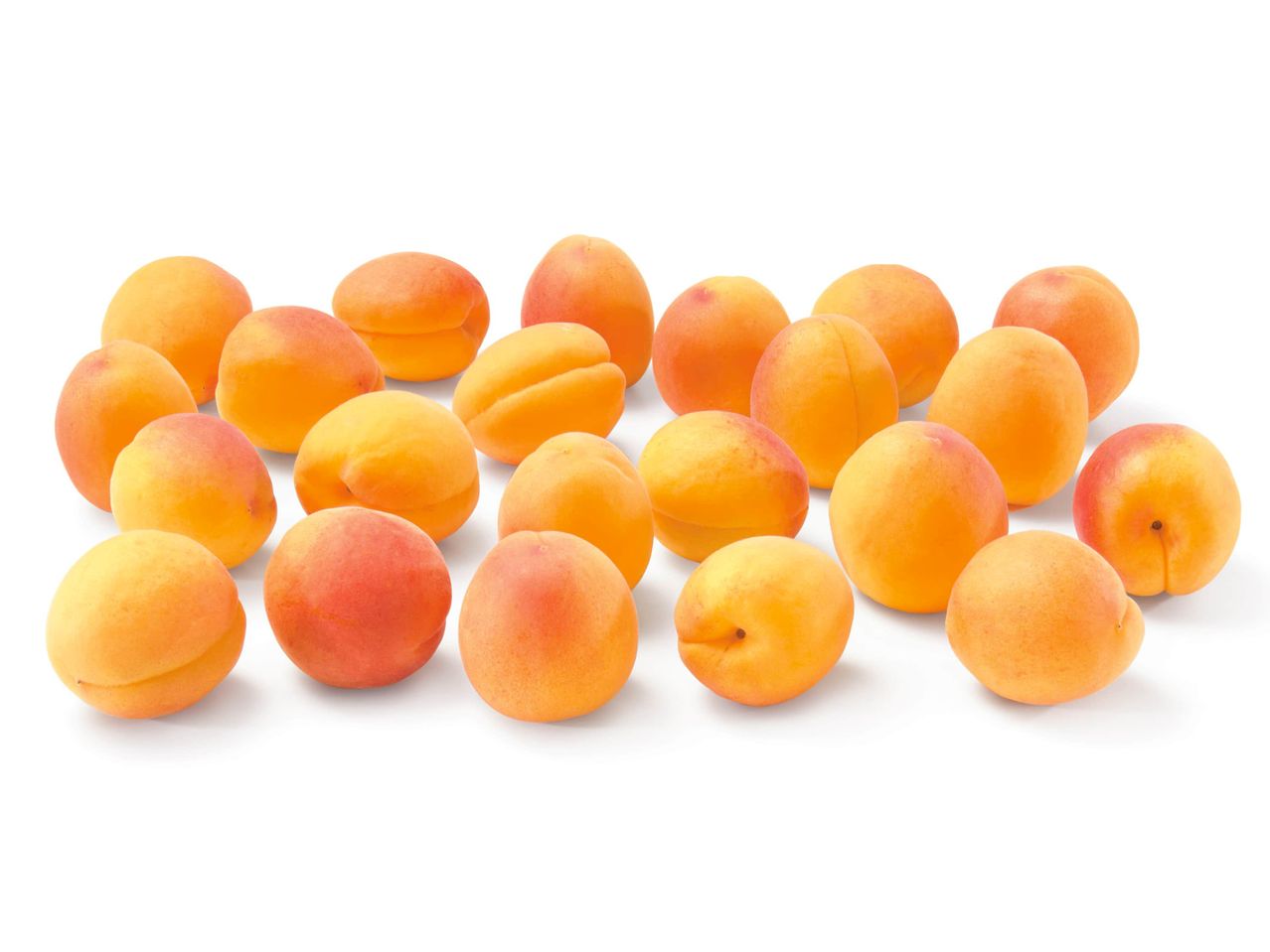 Tas de abricots juteux.