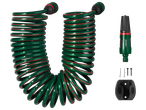 Conjunto de mangueira espiral PARKSIDE com bico e suporte de parede.