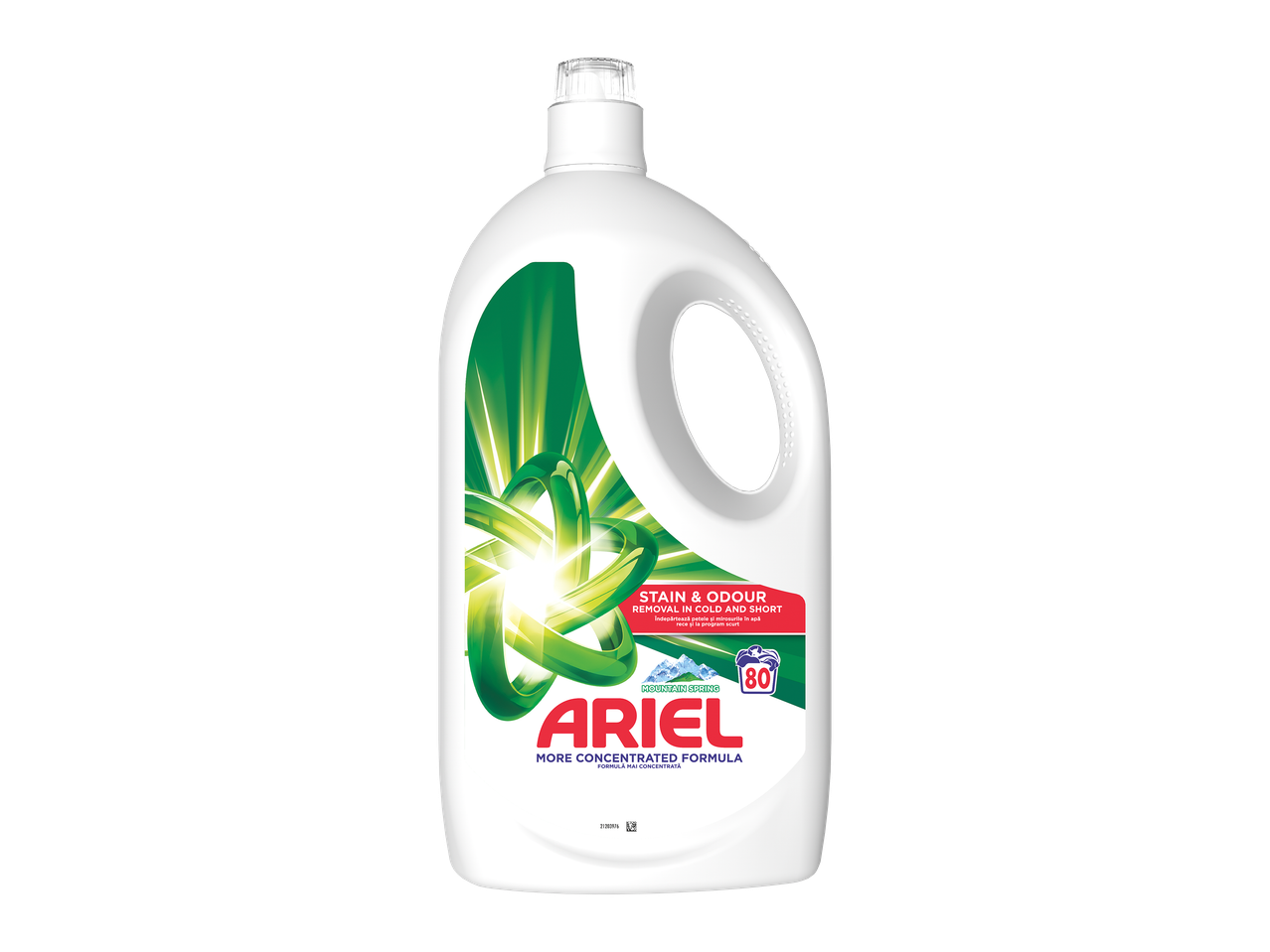 Detergent lichid concentrat pentru îndepărtarea petelor și mirosurilor, cu 80 de spălări.