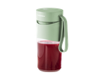 Blender de smoothie Silvercrest® verde cu băutură roșie