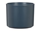 Dark blue ceramic plant pot