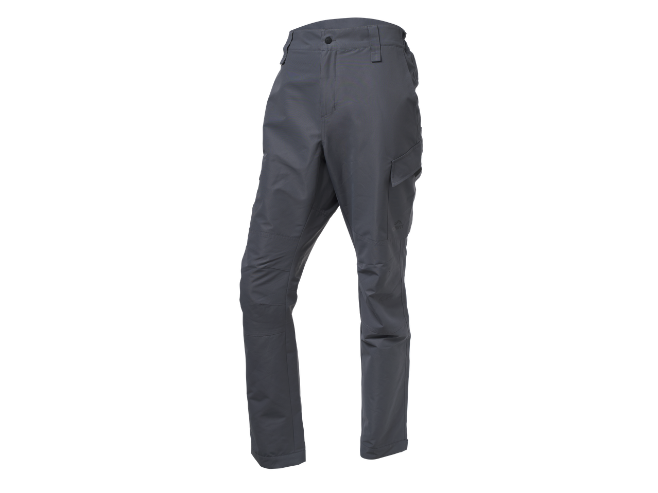 Σκούρο γκρι παντελόνι ψαρέματος cargo CRIVIT με πλαϊνές τσέπες και λεπτομέρειες ραφών.