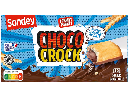 SONDEY Choco crock Barre nappée de chocolat au lait