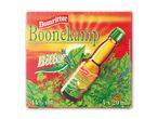 Pakke med bitterlikør i små flasker, med grønne urter og teksten 'Bitter'.