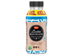 Milbona Latte Macchiato, chilled coffee drink in a plastic bottle.