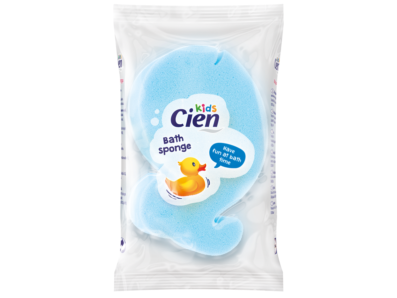 Къпална гъба Cien Kids с дизайн на пате.