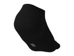 Single black ankle sock with size marking '35-38' on the sole, viewed from the side.
