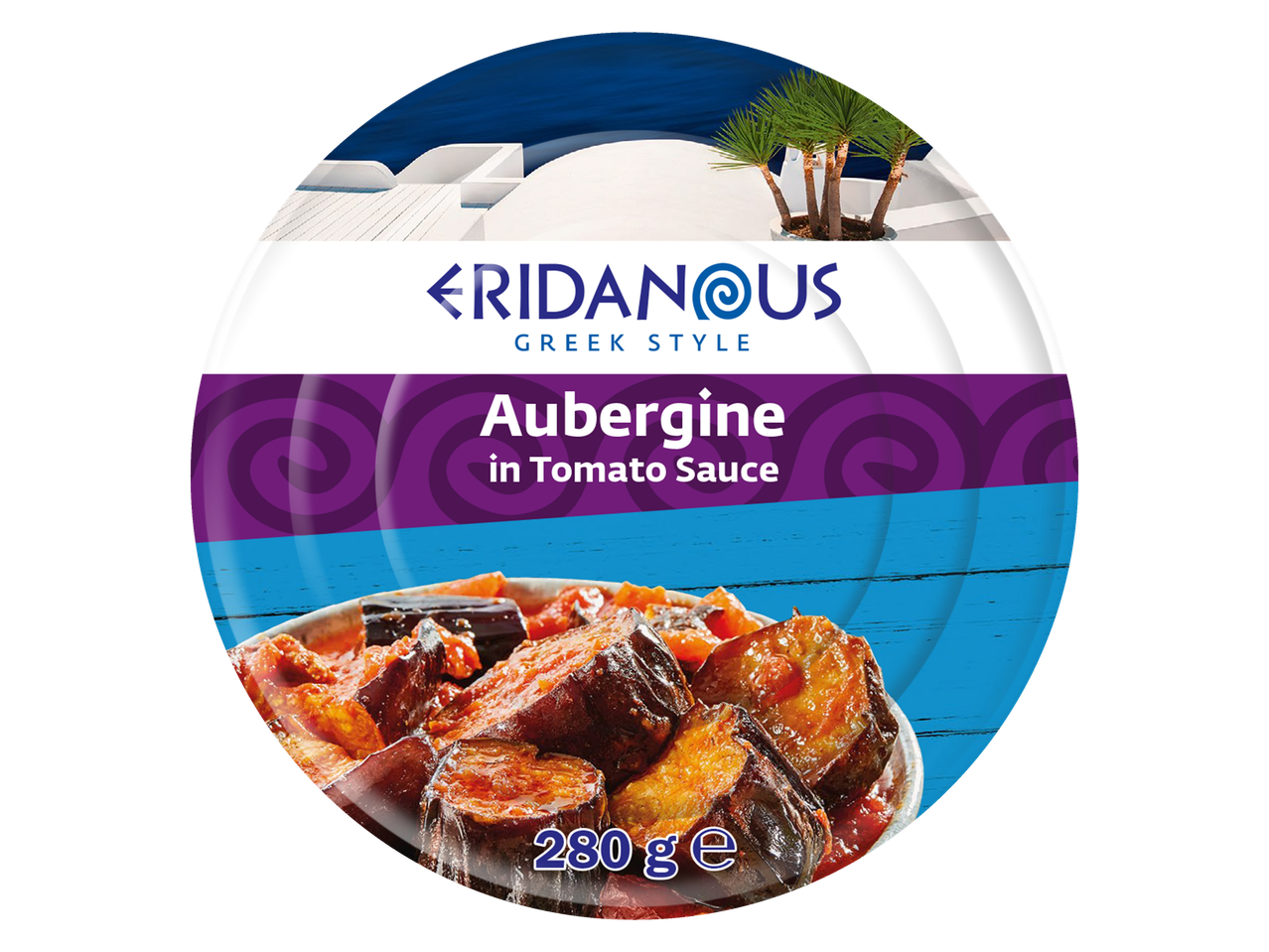 Eridanous style grec aubergines à la sauce tomate.