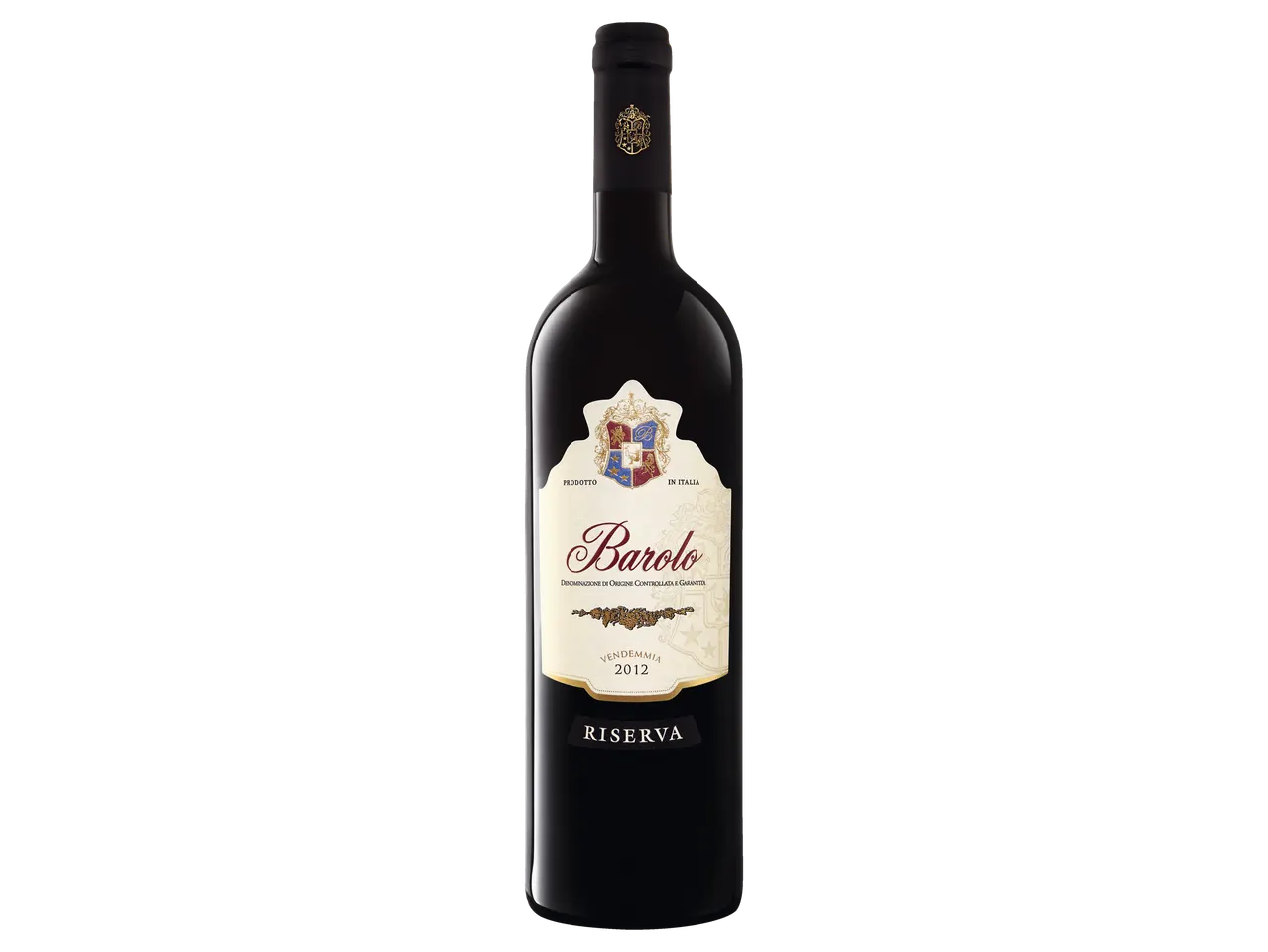 Fles Barolo Riserva 2012 wijn.