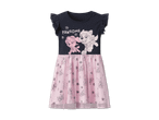 Paw Patrol Mädchenkleid mit Skye und Everest auf dem Oberteil und Pfotenabdrücken auf dem Rock