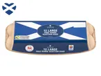 12 large Woodcote free range Scottish eggs, RSPCA Assured.
